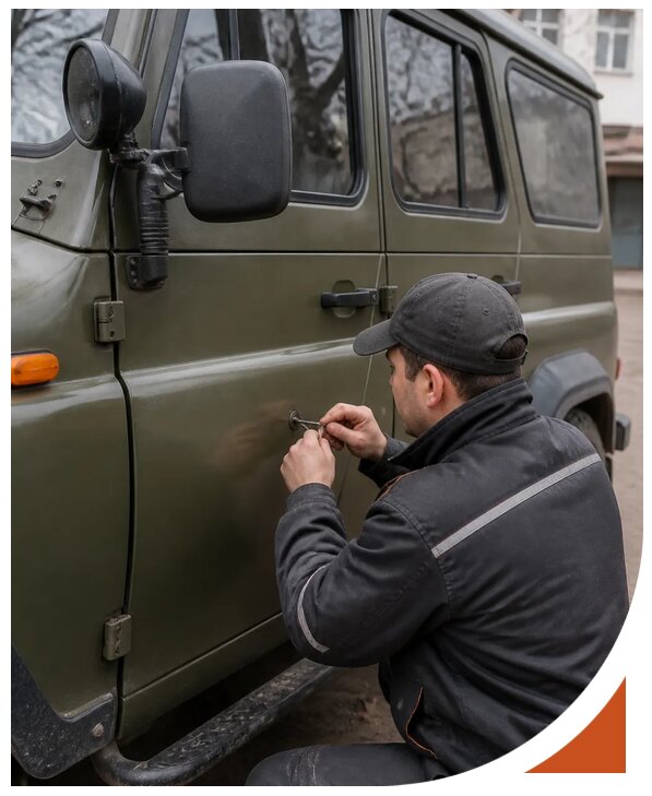Профессиональное вскрытие автомобиля УАЗ без повреждений в Гудермесе